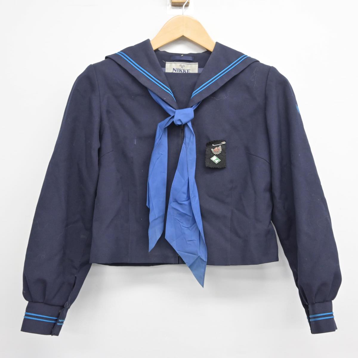 【中古】東京都 伊興中学校 女子制服 5点（セーラー服・ジャンパースカート）sf026154