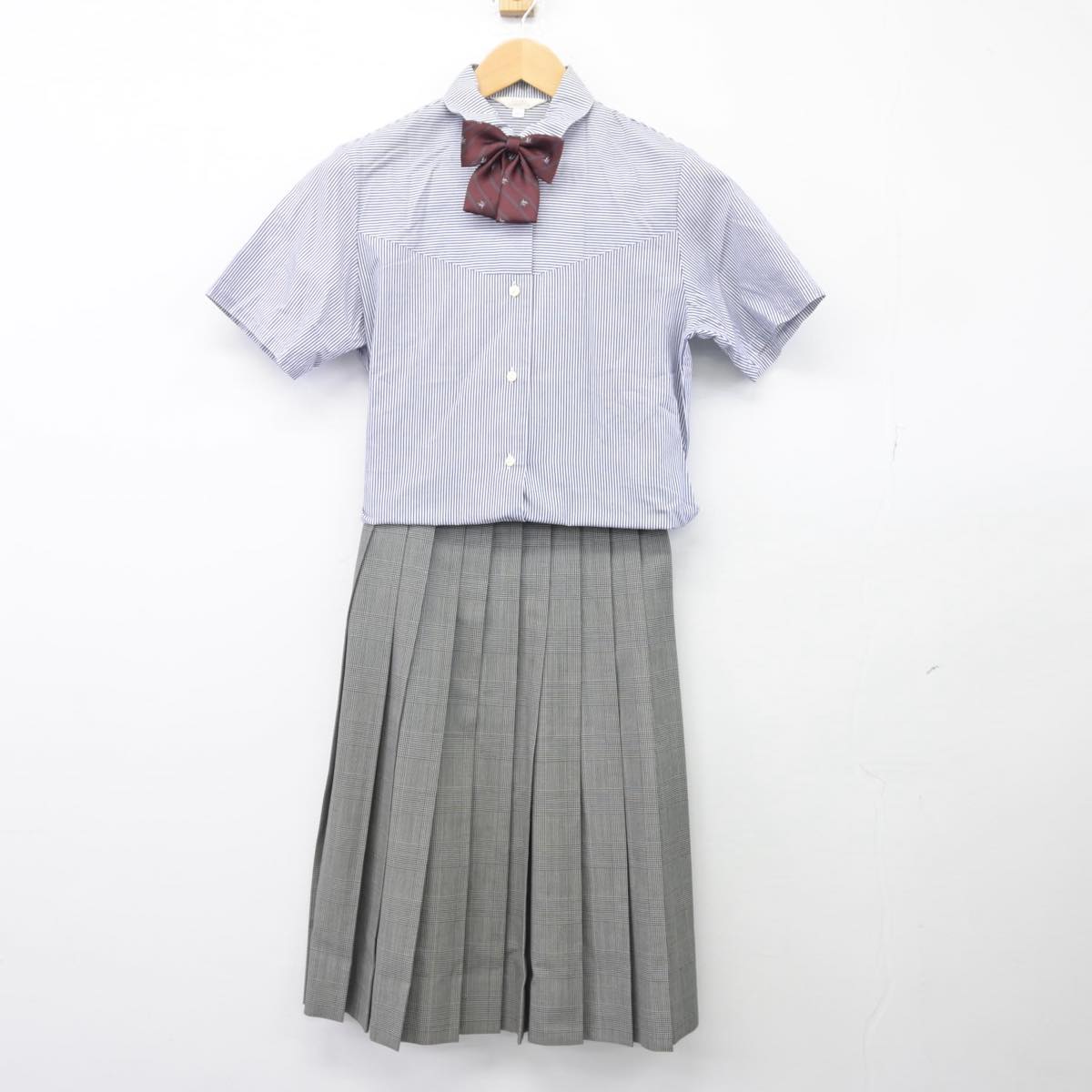 【中古】兵庫県 須磨浦女子高等学校 女子制服 3点（シャツ・スカート）sf026159