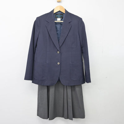 【中古】兵庫県 伊川谷高等学校 女子制服 2点（ブレザー・スカート）sf026162