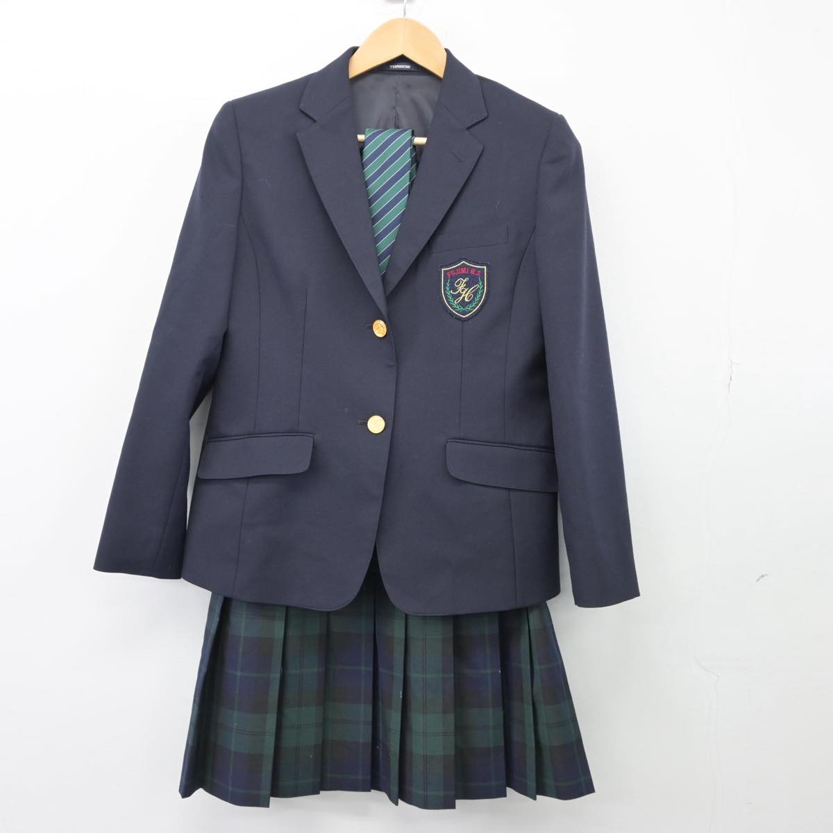 【中古】長野県 富士見高等学校 女子制服 3点（ブレザー・スカート）sf026181