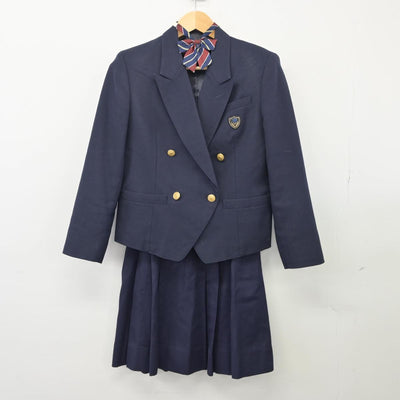 【中古】千葉県 幕張総合高等学校 女子制服 3点（ブレザー・スカート）sf026189