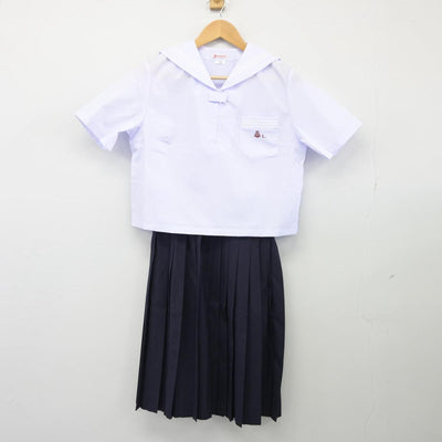 【中古】兵庫県 上郡高等学校 女子制服 2点（セーラー服・スカート）sf026197