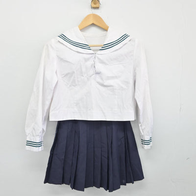 【中古】埼玉県 秩父高等学校 女子制服 2点（セーラー服・スカート）sf026217