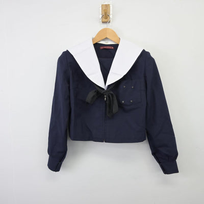 【中古】愛知県 豊明市立豊明中学校 女子制服 2点（セーラー服・スカート）sf026248