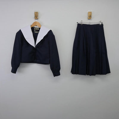 【中古】愛知県 豊明市立豊明中学校 女子制服 2点（セーラー服・スカート）sf026249