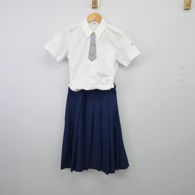 【中古】大阪府 関西大倉高等学校 女子制服 3点（シャツ・ニットベスト・スカート）sf026254