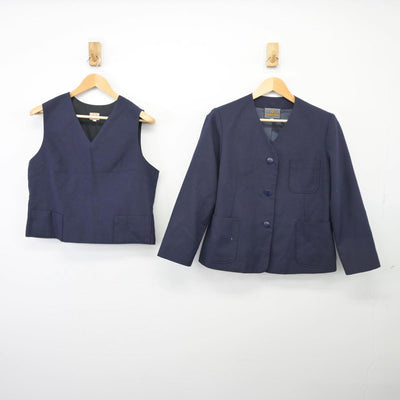 【中古】岩手県 盛岡市立下小路中学校 女子制服 3点（ブレザー・ベスト・スカート）sf026276