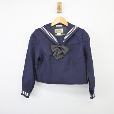 【中古】埼玉県 埼玉県立松山女子高等学校 女子制服 3点（セーラー服・スカート）sf026279