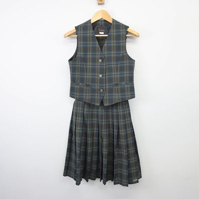 【中古】北海道 北海道札幌西陵高等学校 女子制服 4点（ブレザー・ベスト・スカート）sf026293