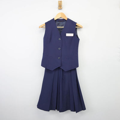 【中古】静岡県 函南町立東中学校 女子制服 5点（ブレザー・ベスト・スカート）sf026300