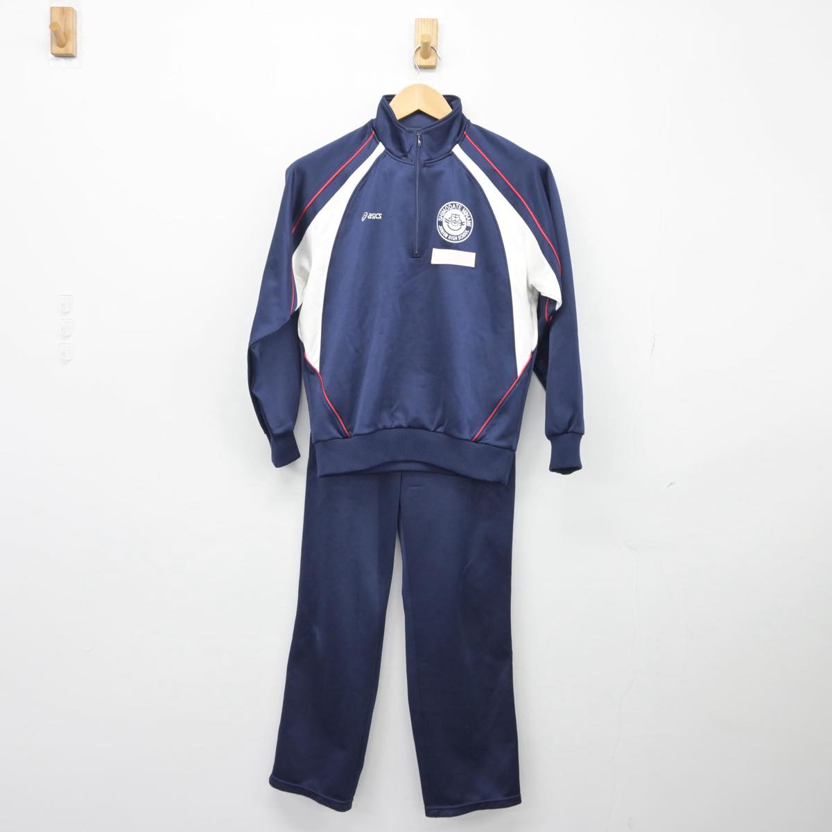 【中古】茨城県 下館南中学校 女子制服 2点（ジャージ 上・ジャージ 下）sf026305