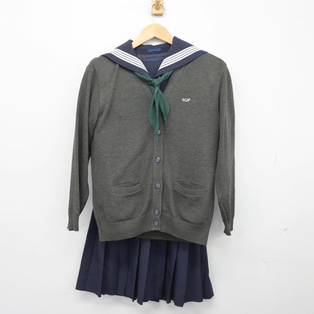 【中古制服】宮城県 常盤木学園高等学校 女子制服 4点（ニット 