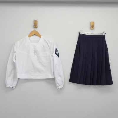 【中古】茨城県 常盤木学園高等学校 女子制服 3点（セーラー服・セーラー服・スカート）sf026315