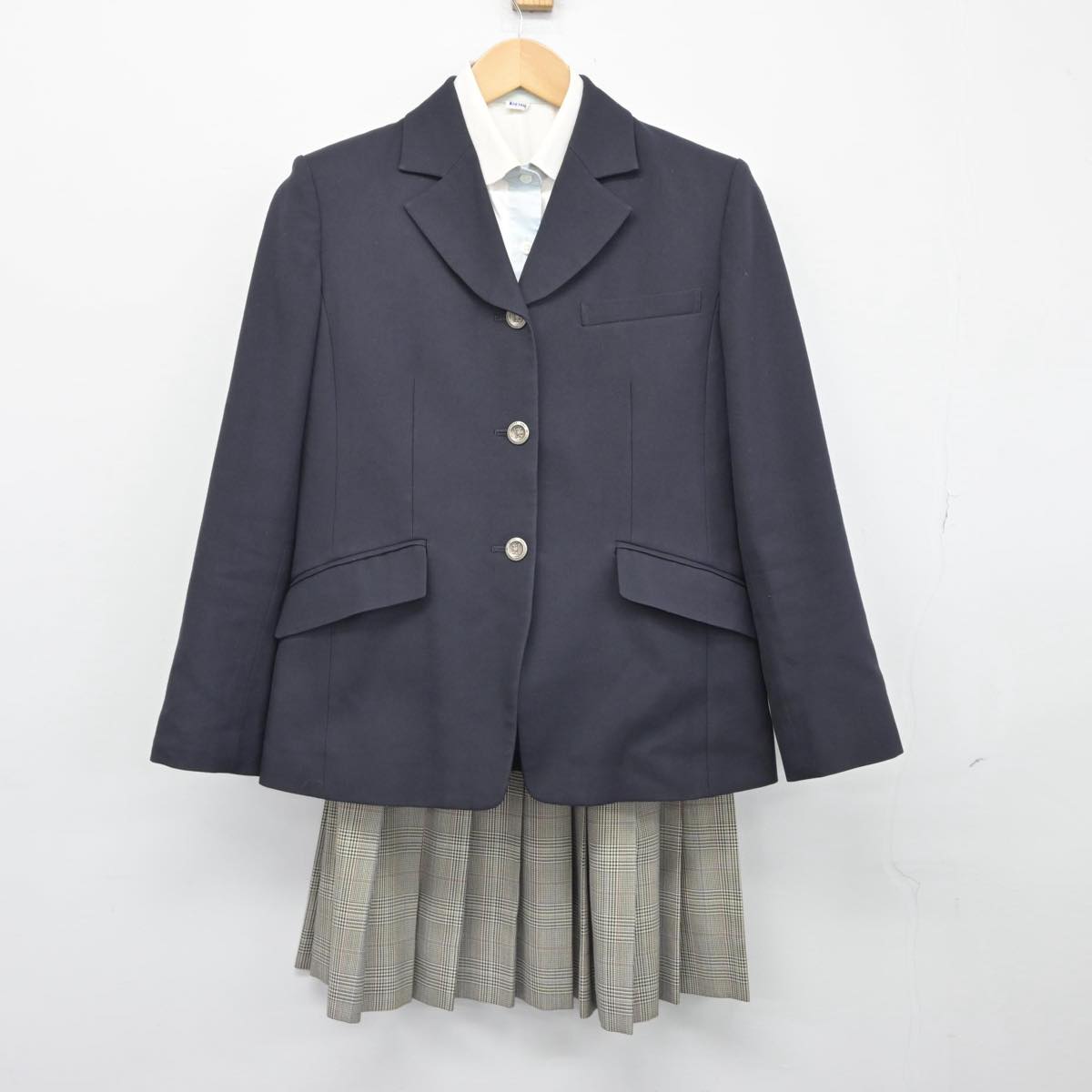 【中古】埼玉県 淑徳与野高等学校 女子制服 3点（ブレザー・シャツ・スカート）sf026316