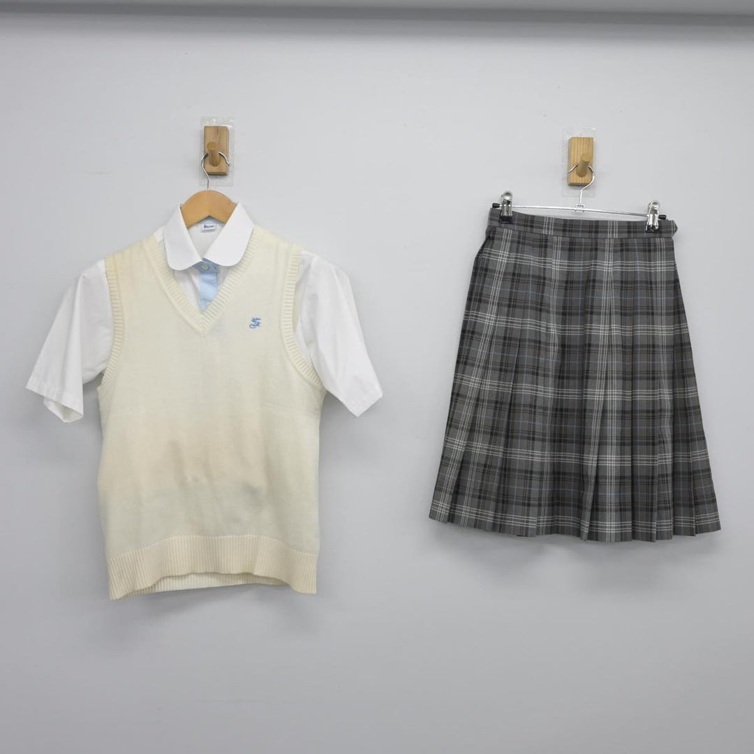 【中古制服】埼玉県 淑徳与野高等学校 女子制服 3点（ニットベスト・シャツ・スカート）sf026318【リサイクル学生服】 | 中古制服通販パレイド