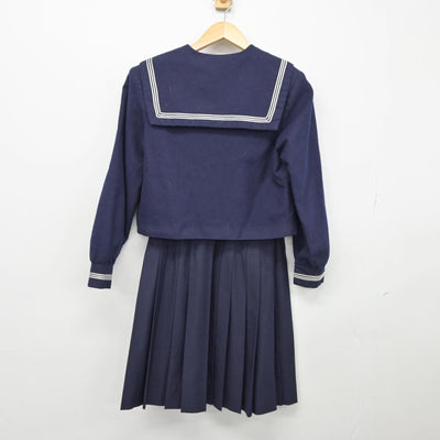 【中古】大阪府 都島中学校 女子制服 2点（セーラー服・スカート）sf026322