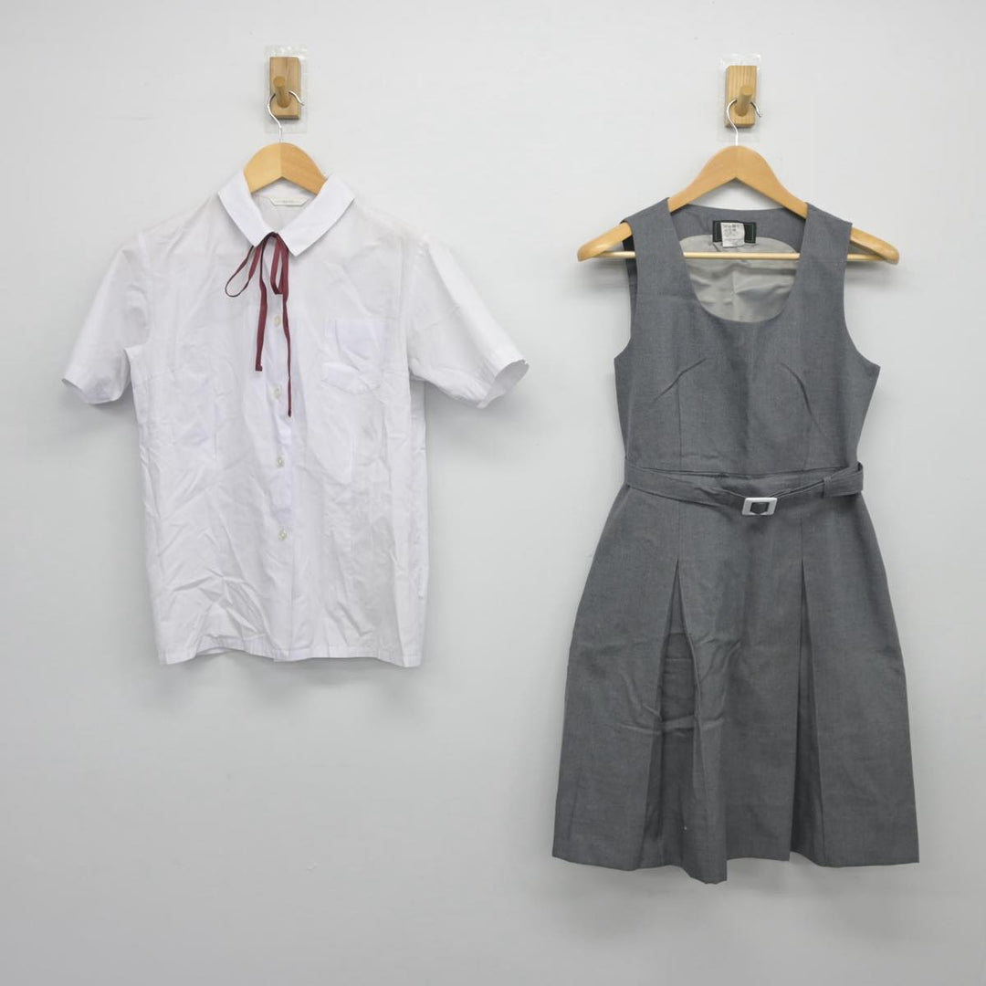 中古制服】広島県 吉島中学校 女子制服 3点（シャツ・ジャンパー