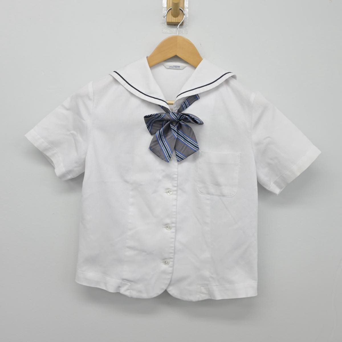 【中古】岡山県 操山中学校 女子制服 2点（セーラー服）sf026347