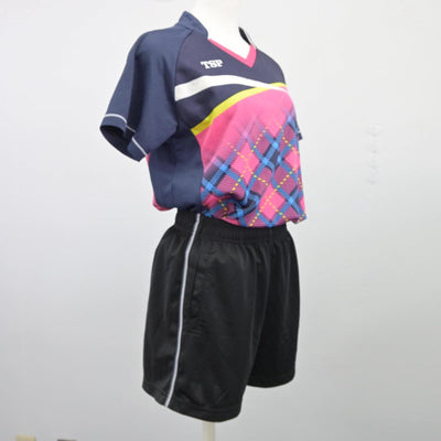 【中古】岡山県 操山中学校/卓球部ユニフォーム 女子制服 2点（部活ユニフォーム 上・部活ユニフォーム 下）sf026350