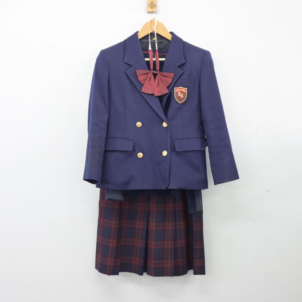 【中古】埼玉県 浦和学院高等学校 女子制服 4点（ブレザー・ニット・スカート）sf026351