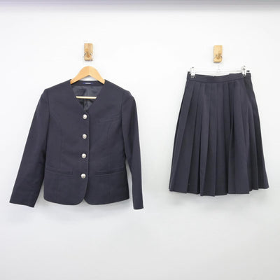 【中古】岡山県 操山中学校 女子制服 2点（ブレザー・スカート）sf026354