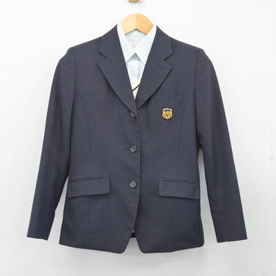 【中古】大阪府 堺高等学校 女子制服 4点（ブレザー・ニット・シャツ）sf026357