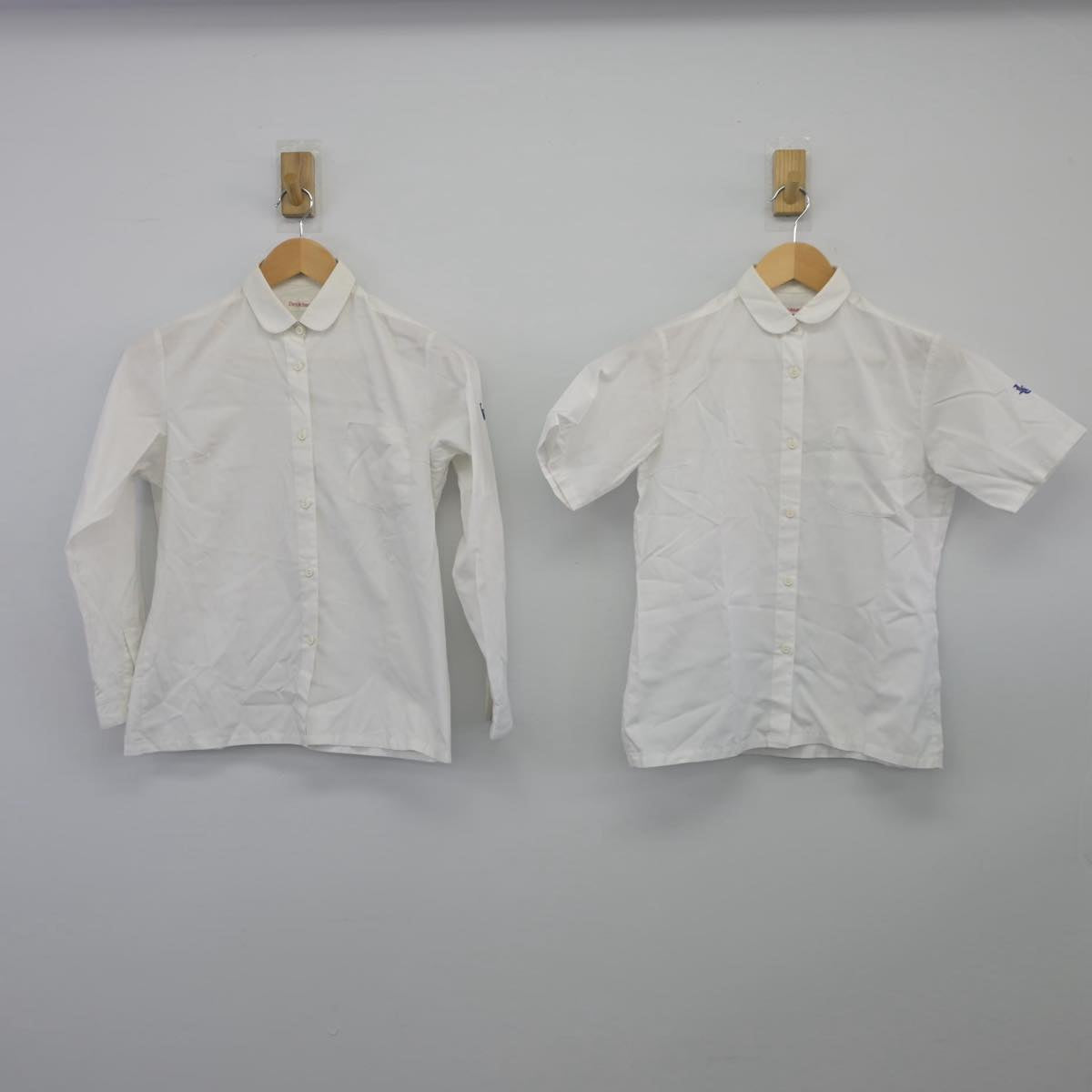 【中古】千葉県 市川市立第五中学校 女子制服 2点（シャツ・シャツ）sf026376