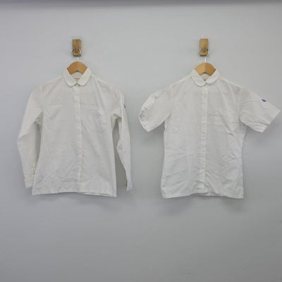 【中古】千葉県 市川市立第五中学校 女子制服 2点（シャツ・シャツ）sf026376