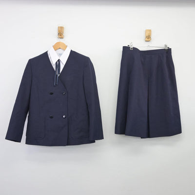 【中古】新潟県 安田中学校 女子制服 4点（ブレザー・シャツ・スカート）sf026379