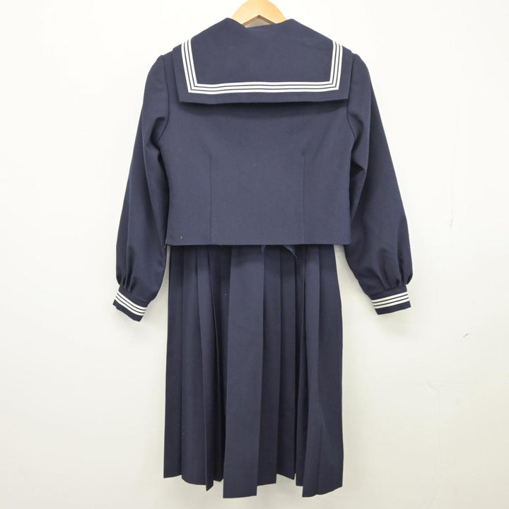 中古制服】千葉県 松戸第一中学校 女子制服 4点（セーラー服
