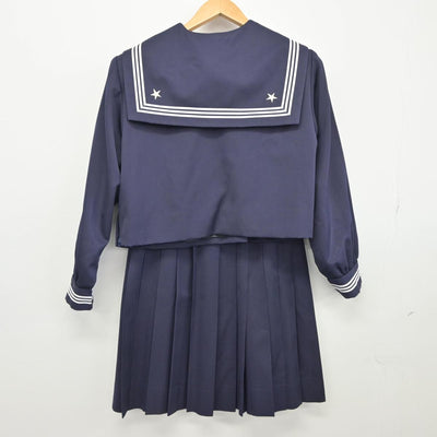 【中古】栃木県 足利女子高等学校 女子制服 2点（セーラー服・スカート）sf026399
