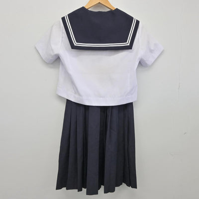 【中古】愛知県 甚目寺中学校 女子制服 2点（セーラー服・スカート）sf026401