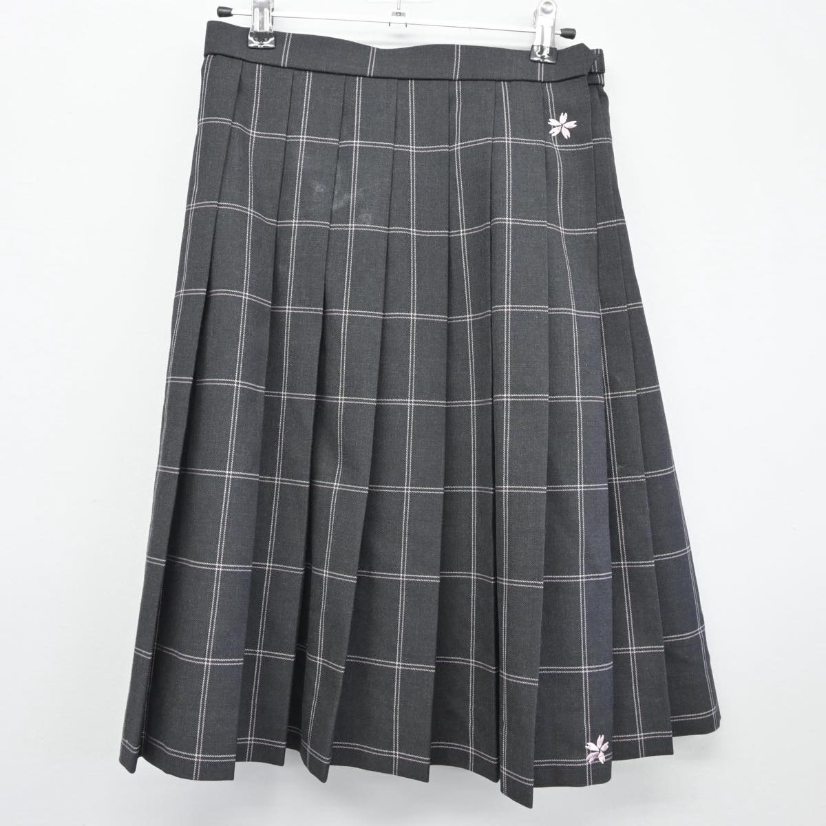 【中古】鹿児島県 明桜館高等学校 女子制服 5点（ブレザー・シャツ・スカート）sf026403