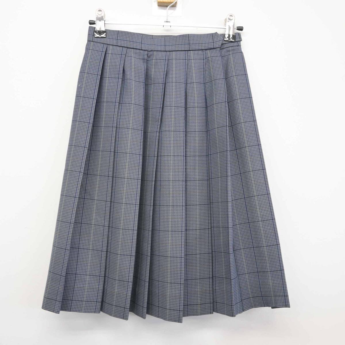 【中古】北海道 大麻中学校 女子制服 4点（ブレザー・ニットベスト・スカート）sf026412