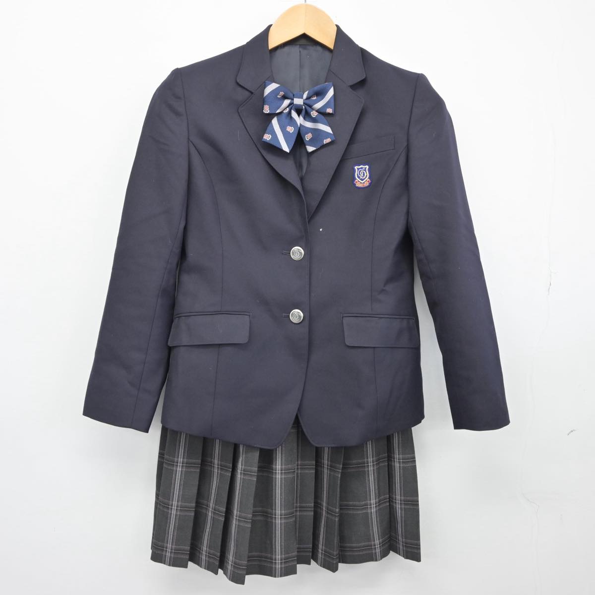 【中古】岐阜県 岐阜第一高等学校 女子制服 5点（ブレザー・ニット・スカート）sf026431