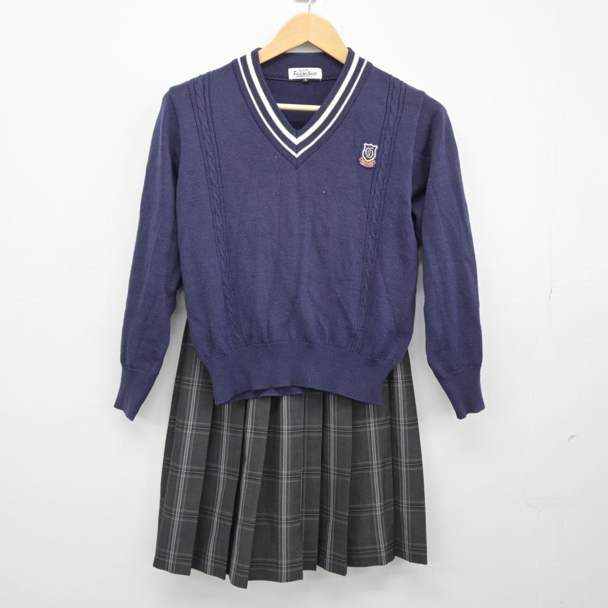 【中古】岐阜県 岐阜第一高等学校 女子制服 5点（ブレザー・ニット・スカート）sf026431