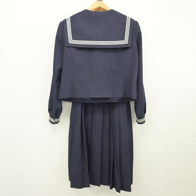 【中古】千葉県 逆井中学校 女子制服 4点（セーラー服・ジャンパースカート）sf026439