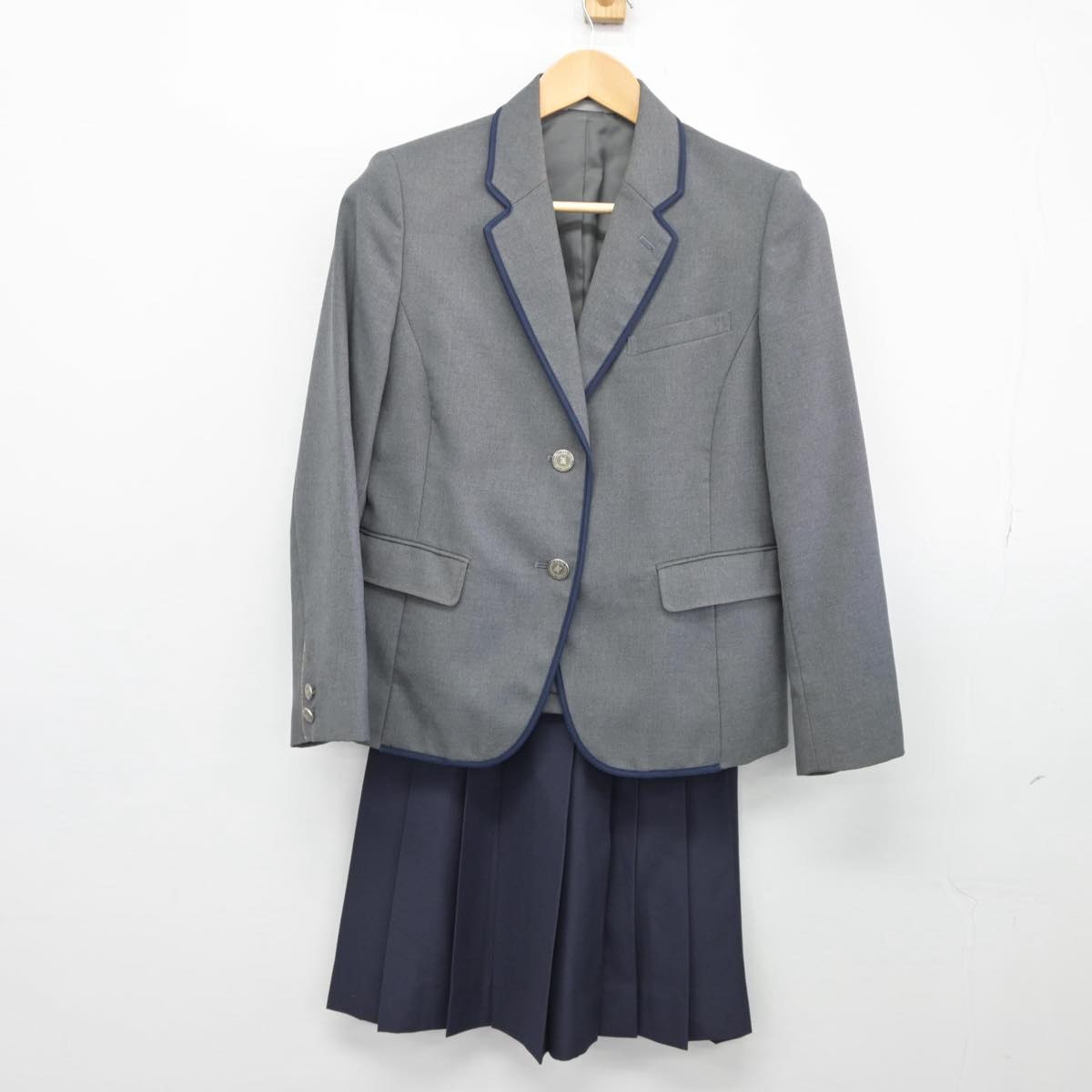 【中古】鹿児島県 鹿児島南高等学校 女子制服 3点（ブレザー・スカート）sf026440