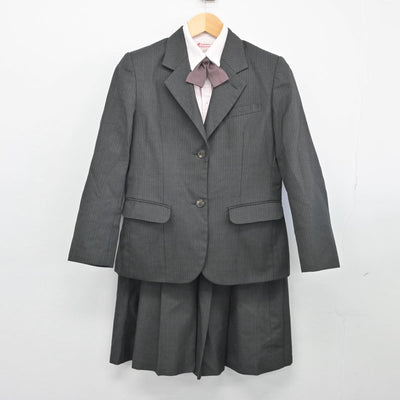 【中古】佐賀県 牛津高等学校 女子制服 6点（ブレザー・ベスト・シャツ・スカート）sf026445