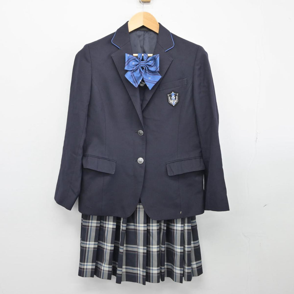 【中古】大阪府 渋谷高等学校 女子制服 3点（ブレザー・スカート 