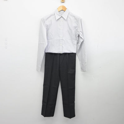 【中古】兵庫県 神戸龍谷中学校 女子制服 2点（シャツ・ズボン）sf026452