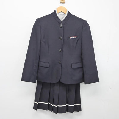 【中古】青森県 八戸聖ウルスラ高等学院 女子制服 4点（ブレザー・ベスト・シャツ・スカート）sf026465