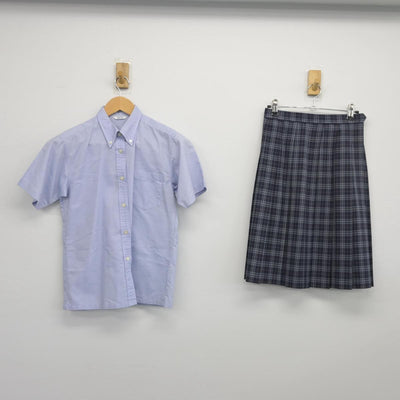 【中古】兵庫県 須磨学園高等学校 女子制服 2点（シャツ・スカート）sf026474