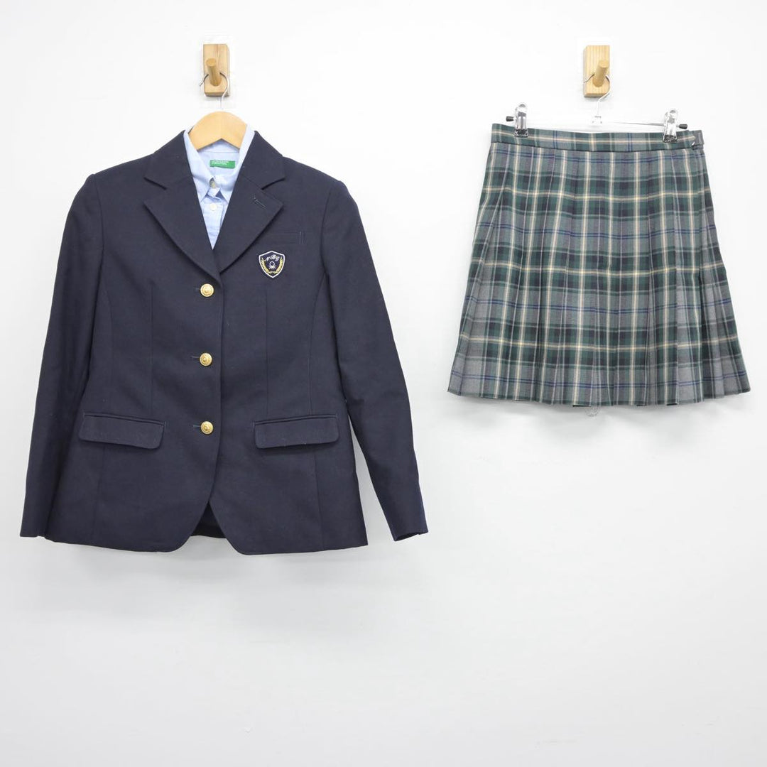 【中古】宮崎県 延岡学園高等学校 女子制服 3点（ブレザー・シャツ・スカート）sf026487