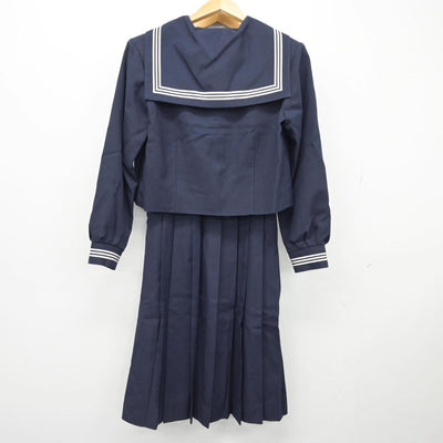 【中古】東京都 葛美中学校 女子制服 3点（セーラー服・ジャンパースカート）sf026500