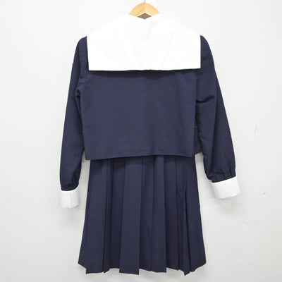 【中古】静岡県 静岡英和女学院高等学校 女子制服 4点（セーラー服・スカート）sf026505