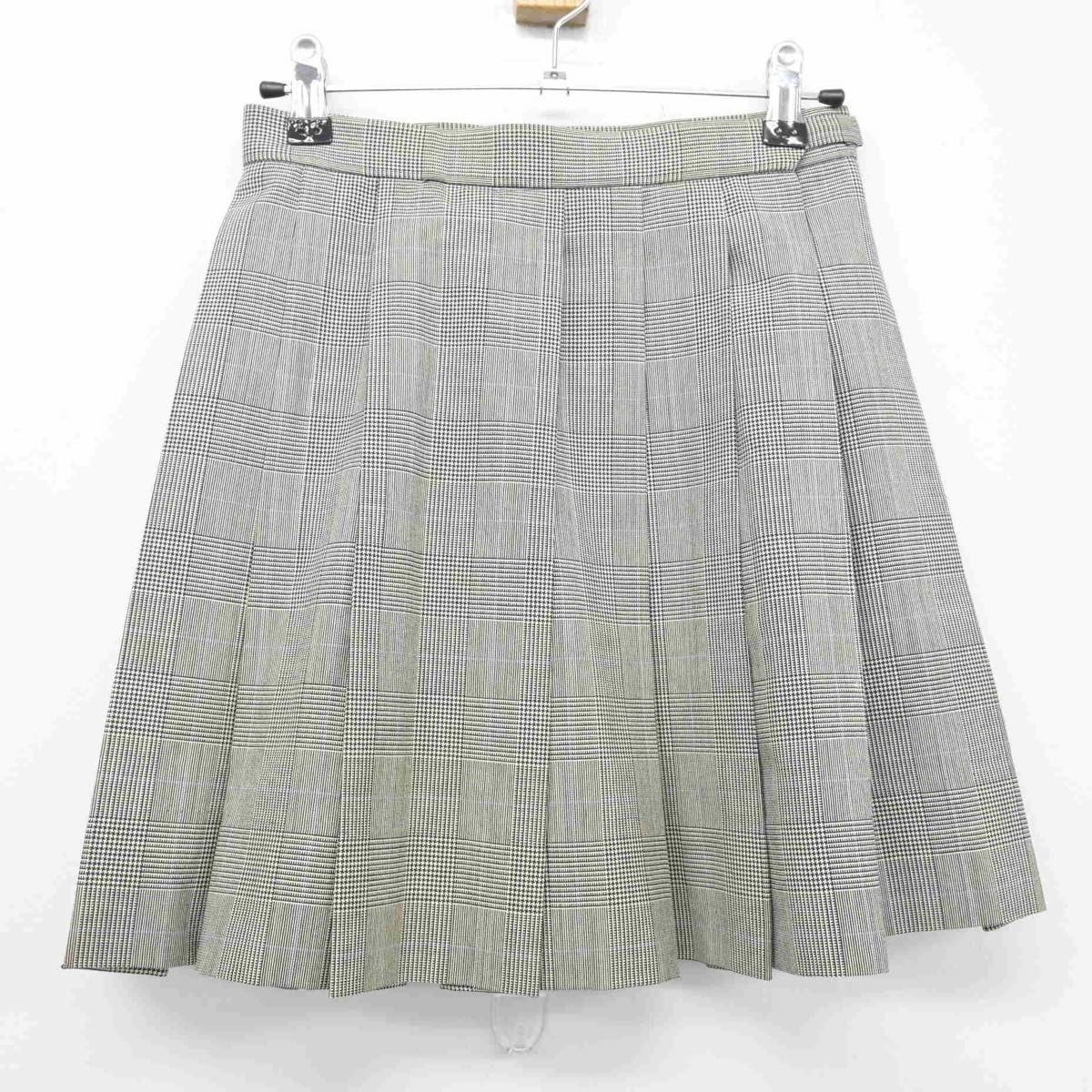 【中古】千葉県 千城台高等学校 女子制服 2点（ベスト・スカート）sf026511