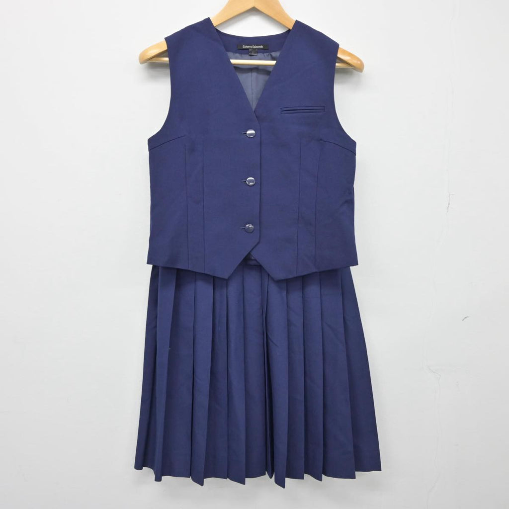 中古制服】千葉県 習志野高等学校 女子制服 2点（ベスト・スカート）sf026513【リサイクル学生服】 | 中古制服通販パレイド