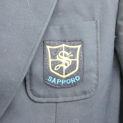 【中古】北海道 札幌中学校 女子制服 3点（ブレザー・ベスト・スカート）sf026518