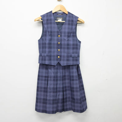 【中古】北海道 札幌中学校 女子制服 3点（ブレザー・ベスト・スカート）sf026518